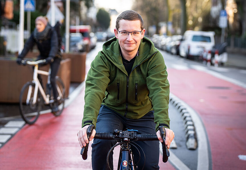 Ansgar Hegerfeld, Verkehrspolitischer Sprecher des ADFC Frankfurt Ansgar Hegerfeld, Verkehrspolitischer Sprecher des ADFC Frankfurt