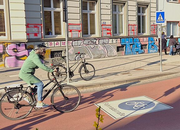 Fahrradstraße in Aachen