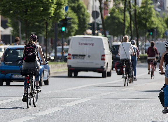 Radfahren in der Stadt