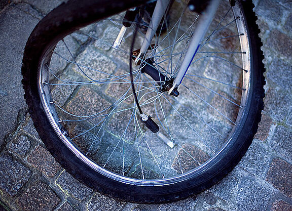 Verbogene Fahrradfelge